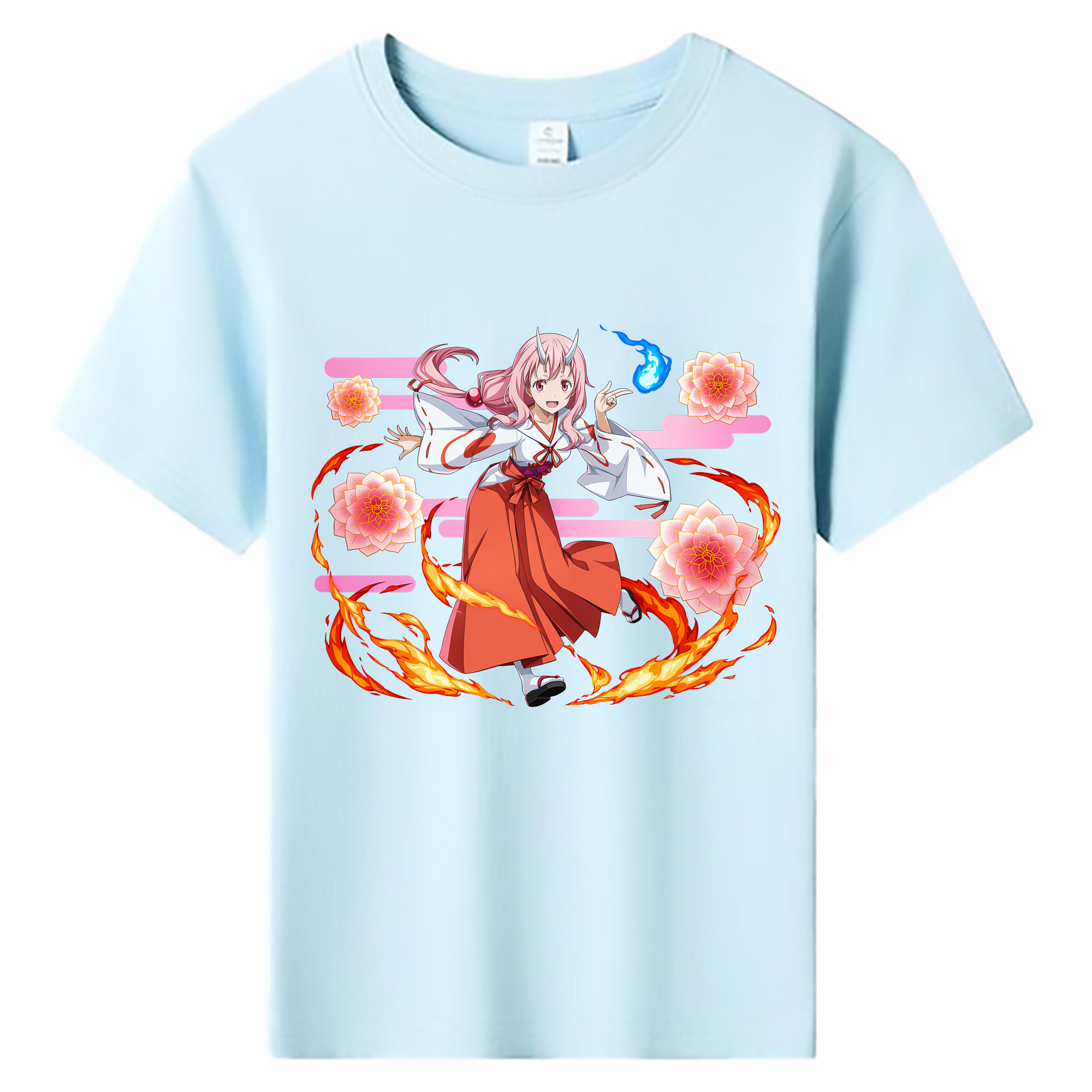 （画像用） 転スラ Regarding Reincarnated to Slime 綿100％キッズTシャツ（フロントプリント）